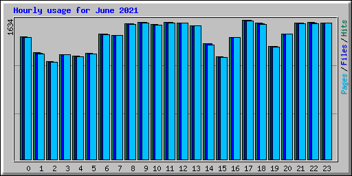 Hourly usage for June 2021