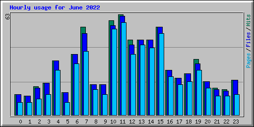 Hourly usage for June 2022